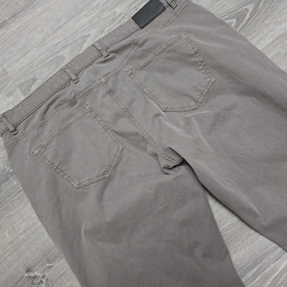 Peter Millar Crown Crafted‎ 5 Pocket Pants Mens 40x32 Tencel Stretch Gray Taupe - Picture 13 of 16